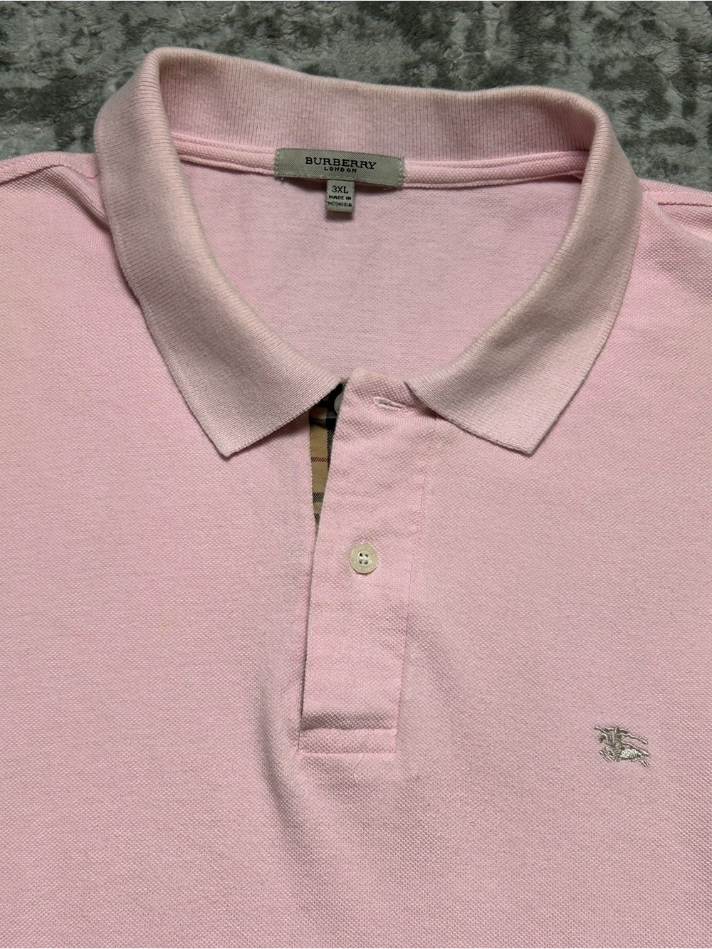 BURBERRY LONDON NOVA CHECK POLO SHIRT SIZE 3XL